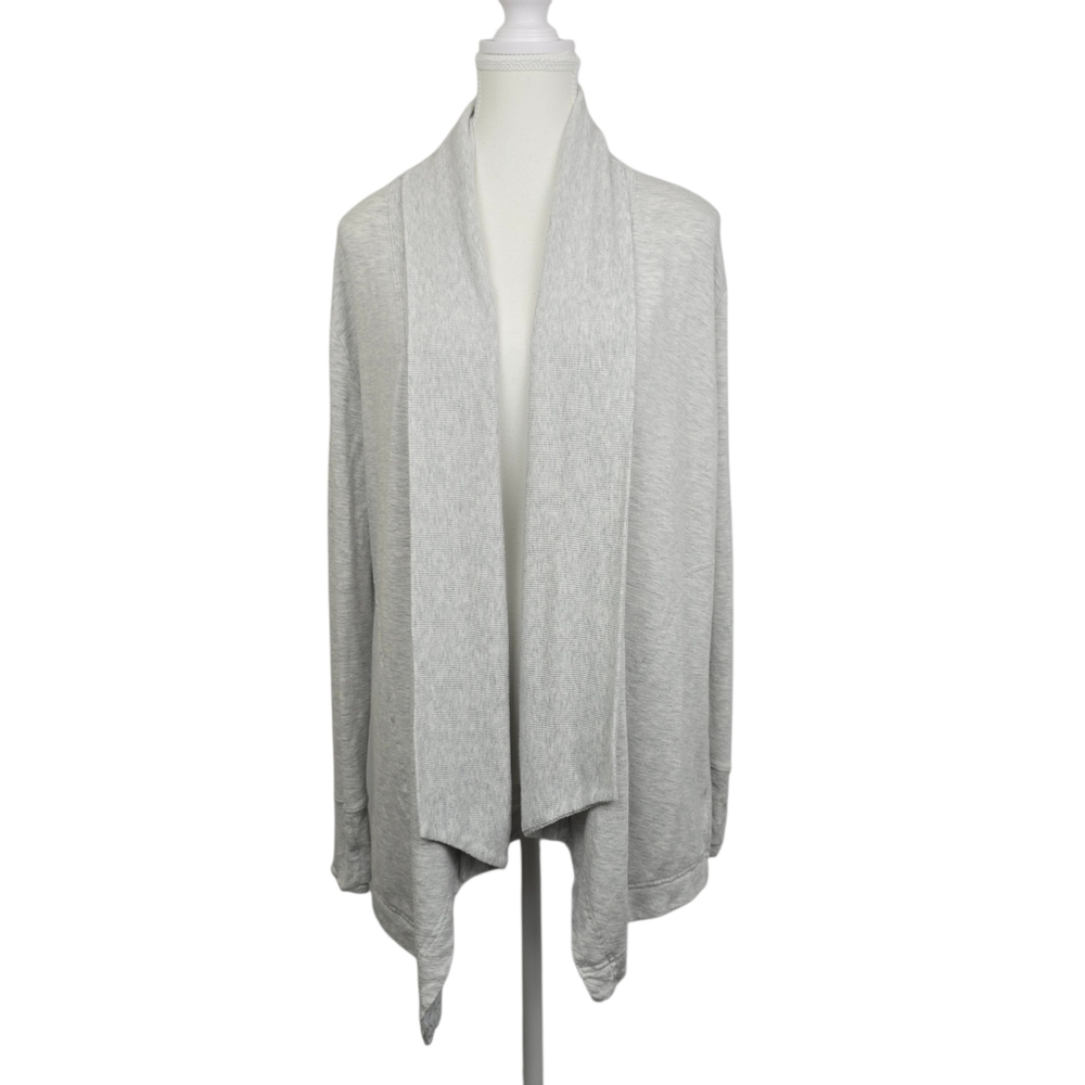 Athleta Pranayama Restore Wrap Cardigan Sz S Soft Nirvana Modal Open Front